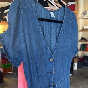 Old Navy Blue Denim Jumpsuit